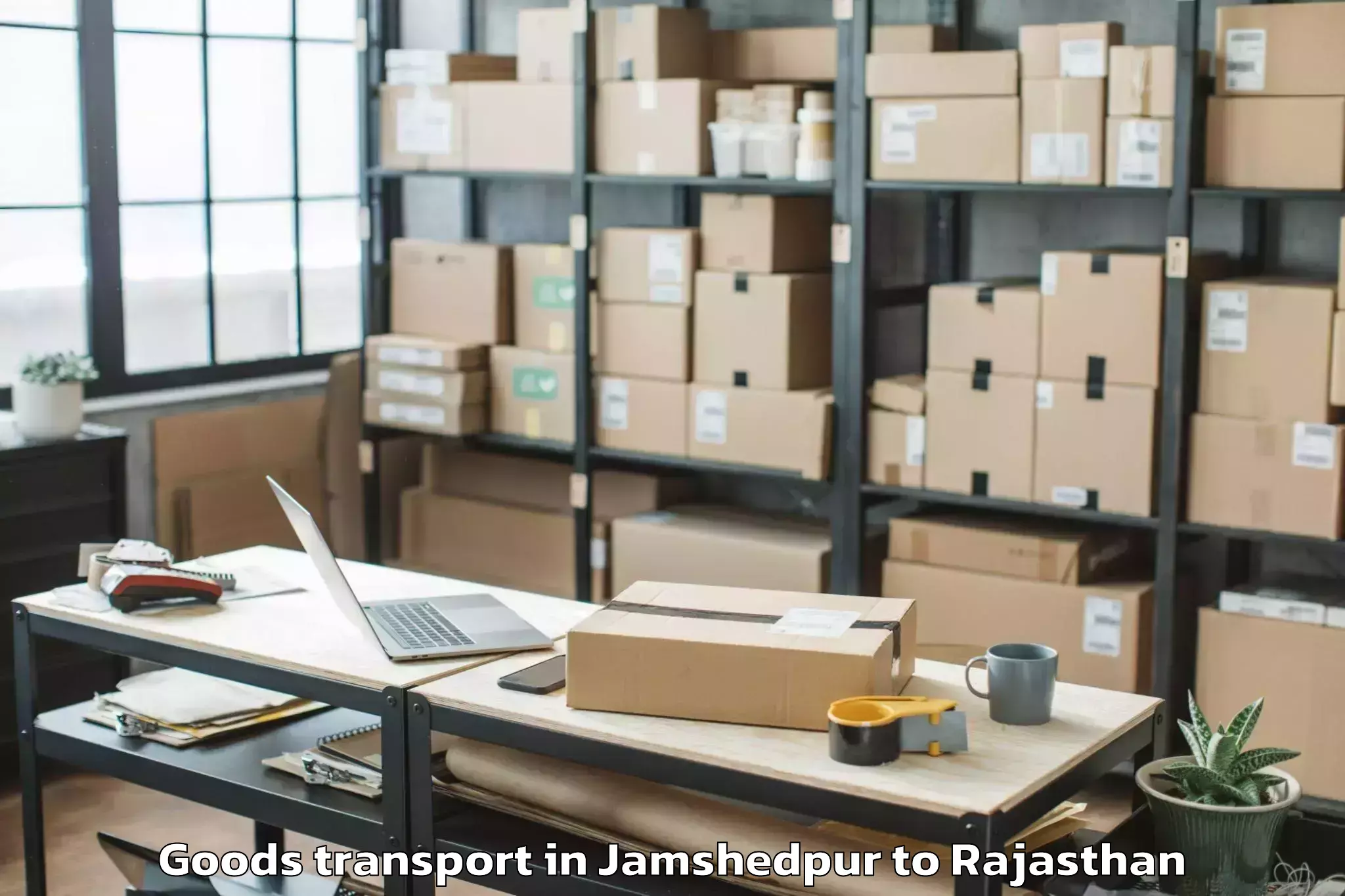 Top Jamshedpur to Maharaja Surajmal Brij Univers Goods Transport Available